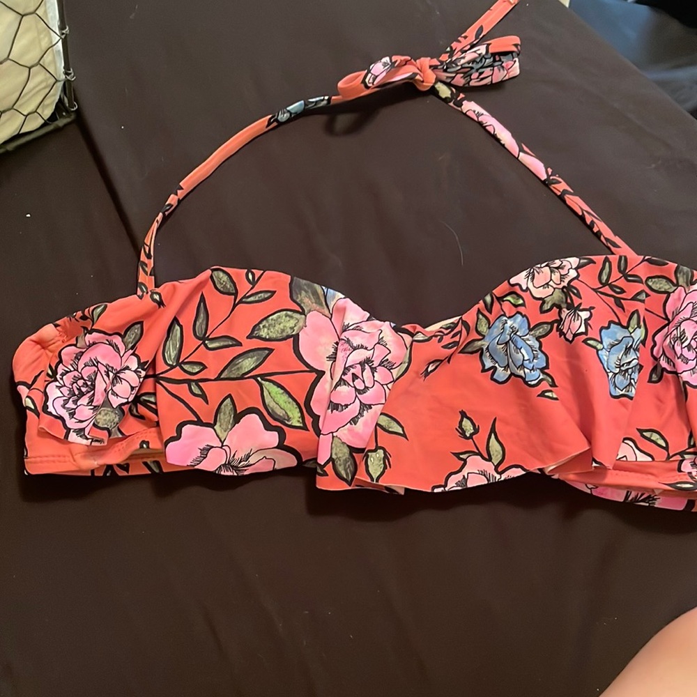floral bikini top
